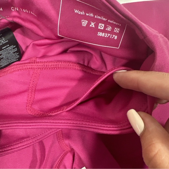 NWT‎ $88 SWEATY BETTY [ XS 4 US ] All Day Crossover Waist Leggings in Phlox Pink - Picture 6 of 14